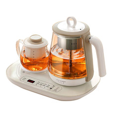 生活元素（LIFE ELEMENT）养生壶迷你煮茶器蒸汽喷淋式煮茶壶套装玻璃电茶壶I145