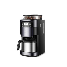 摩飞电器咖啡机全自动美式滴漏磨豆一体咖啡机不锈钢保温室咖啡壶MR1028