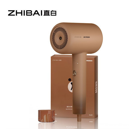 直白（zhibai）电吹风机水离子速干冷热恒温护发吹风筒联名水离子电吹风HL610