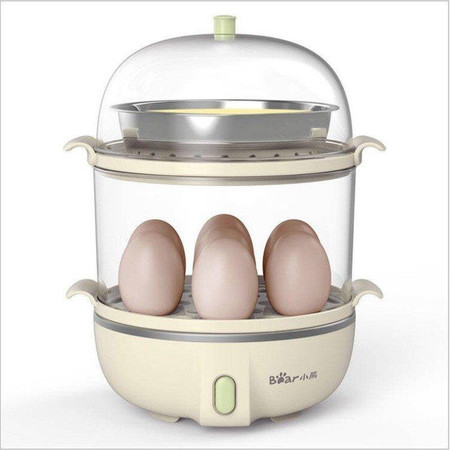 小熊/Bear煮蛋器家用双层蒸蛋器鸡蛋羹早餐机ZDQ-B14Q1