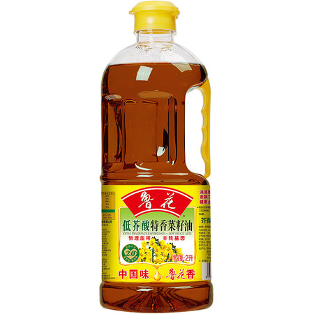 鲁花 低芥酸特香菜籽油2L 非转基因食用油图片