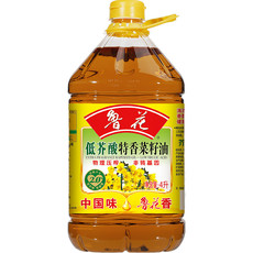 鲁花 低芥酸特香菜籽油4L 非转基因 压榨 粮油 食用油