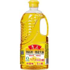  鲁花 食用油 5S物理压榨 压榨一级花生油900ml