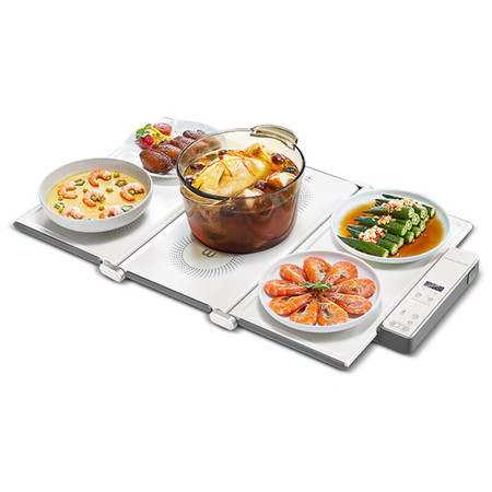 摩飞折叠暖菜板多功能烹饪加热菜板桌面暖菜垫方形餐桌饭菜保温板MR8301