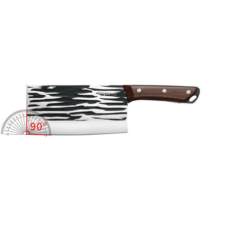 拜格（BAYCO） 锤纹菜刀不锈钢斩切两用刀砍骨切菜切肉切片刀厨房刀具单刀BD2956图片
