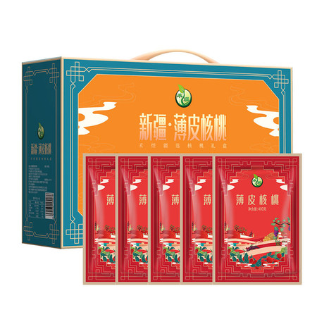 禾煜 疆选薄皮核桃礼盒2kg/盒