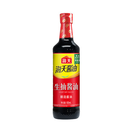 海天 生抽酱油调味品(PET瓶)500mL/瓶图片