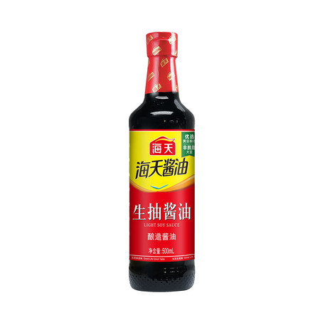 海天 生抽酱油酱油炒菜烹饪凉拌点蘸PET瓶500ml/瓶