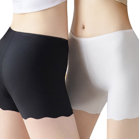FitonTon 冰丝安全裤女夏季薄款无痕打底裤均码2条装FTD0016图片