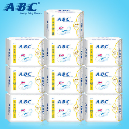 ABC卫生巾 日用8片装组合 纯棉超吸棉柔纤薄K11套装图片