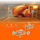 考啦防烫电烤箱 GF-2802SG 现代银 28L旋转烤叉 可烤整鸡鸭 家用多功能烘焙电烤箱