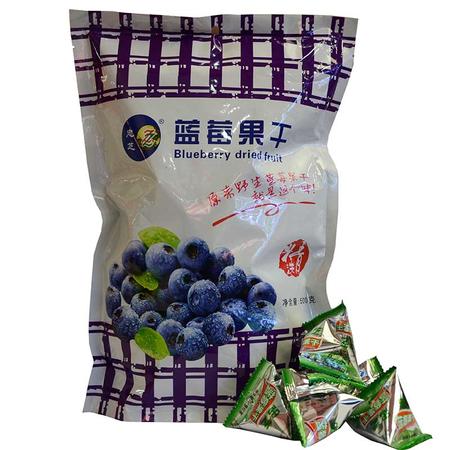 果干 野生蓝莓果干500g 忠芝野生蓝莓果干小袋装图片