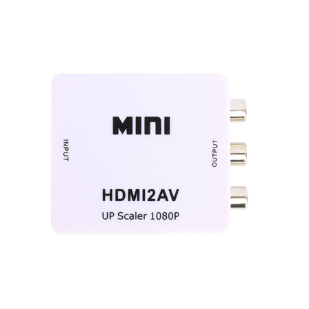 中视讯HDMI转AV转换器+AV线 白色图片