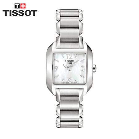 天梭Tissot  海浪系列瑞士石英手腕表  钢带女士手表T02.1.285.82图片