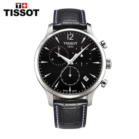 天梭 Tissot-俊雅系列 男士石英表 腕表  T063.617.16.057.00