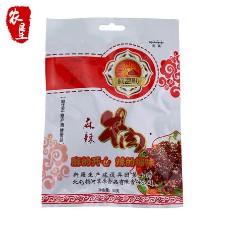  阿吾勒 清真食品 牛肉粒条 麻辣味 50g*3图片