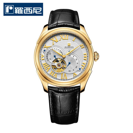 罗西尼 男士手表 新款皮带不锈钢腕表时尚镂空机械男表 腕表 男士手表5617G01B图片