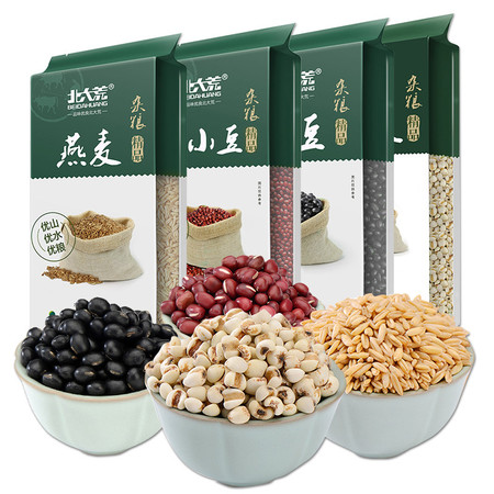 【中国农垦】北大荒 精品杂粮 燕麦米400g +红小豆400g +黑豆350g +薏仁米400g图片