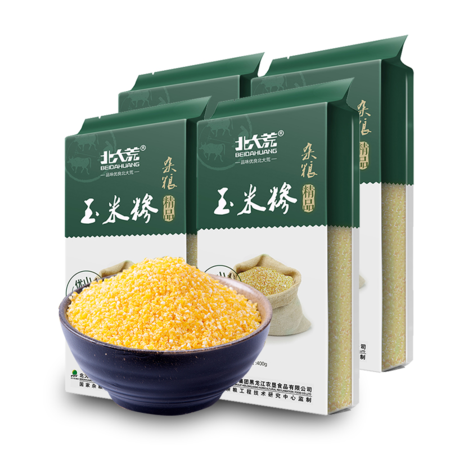 【4袋装】北大荒 优质杂粮 东北杂粮精品玉米糁400g*4