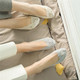 宝娜斯/BONAS 8双装 浅口蕾丝棉底隐形船袜 女士蕾丝船袜 隐形袜