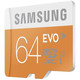 三星 SAMSUNG MicroSD存储卡手机内存卡TF存储卡 64GB（48MB/s）升级版EVO