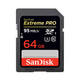 SANDISK(闪迪)ExtremePro(64G)超极速SD卡(读取95M/S 写入90M/S)