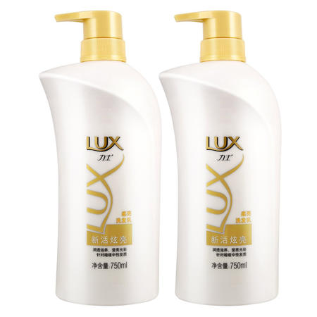 LUX 力士洗发水750mlx2瓶 新活炫亮套装 洗头发膏露乳