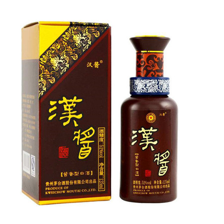  茅台 汉酱 53度 白酒 500ml单瓶装 口感酱香型 四福酒业