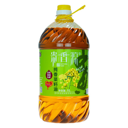 贵香源 【贵香源·纯香菜籽油】黎平基地菜籽压榨纯香菜籽油5L 全国部分地区包邮