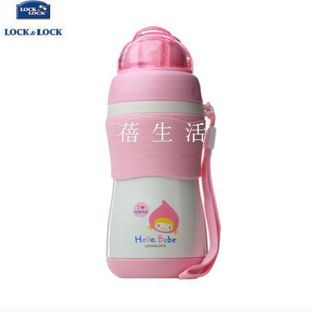 乐扣乐扣 HELLO BEBE真空防滑套吸管杯(PINK)330ml HBB333P-OCH图片