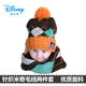 正版迪士尼男童大气英伦冬季保暖帽子围巾两件套 宝宝孩子挡风帽子