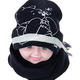 正版迪士尼男童女童卡通可爱维尼熊帽子围巾套件 小孩保暖冬季帽子