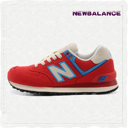 New Balance旗舰店 新百伦代购旅行家海洋珊瑚礁红色女子跑鞋 WL574RUR图片