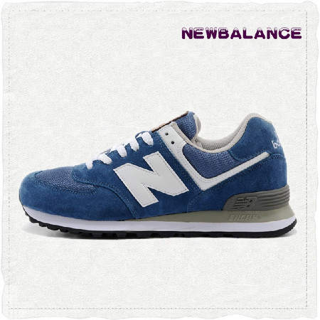 正品代购New Balance旗舰店 新百伦复古奥运五环蓝色男女跑步鞋 ML574UT