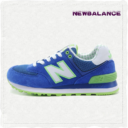 正品New Balance新百伦 NB谢娜杨幂女子绿色跑步鞋运动鞋WL574YKG