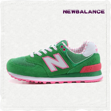 正品New Balance新百伦女鞋 NB谢娜杨幂女子蓝色跑步鞋运动鞋WL574YDB图片