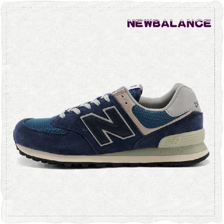 New Balance 新百伦男鞋正品3M反光男女鞋三原色蓝色跑步鞋 情侣鞋ML574VN