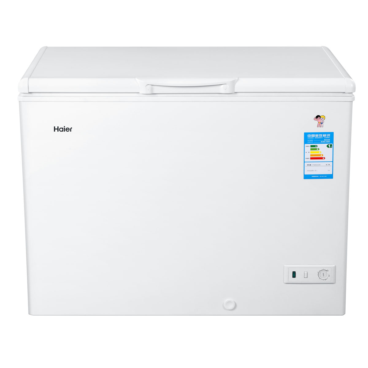 海尔(haier 318升 商用冰箱 卧式大冷冻柜 冷藏冷冻转换柜 变温冷柜