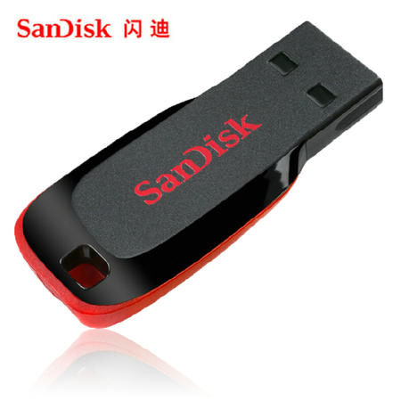 闪迪（SanDisk）酷刃 (CZ50) USB2.0 创意加密超薄迷你个性U盘 官方标配 64G图片