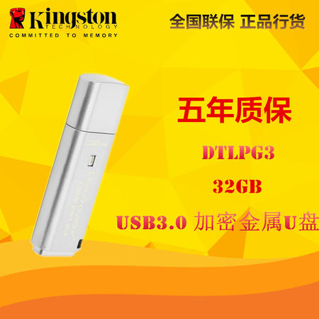 金士顿（Kingston）DTLPG3 32G USB3.0 硬件加密金属U盘图片