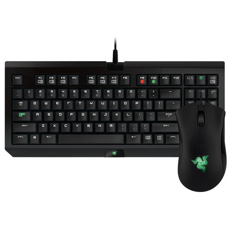 Razer雷蛇 黑寡妇蜘蛛竞技版+炼狱蝰蛇1800 游戏机械键盘鼠标套装图片