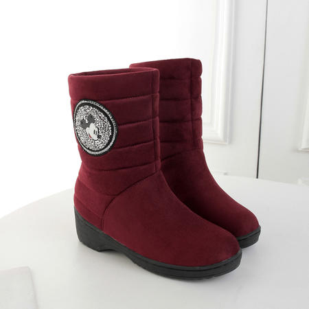 冬季新款保暖雪地靴时尚休闲女士高邦靴子图片