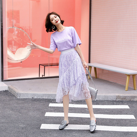 2018年夏季新款韩版连衣裙时尚潮流修身显瘦气质短袖纯色中长裙女图片