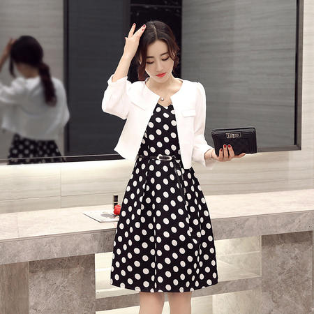 连衣裙女2017新款韩版显瘦秋季女装春秋潮气质休闲套装两件套裙子