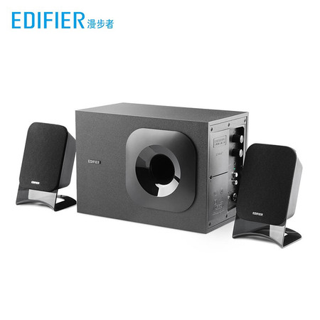 漫步者（EDIFIER） R201T北美 2.1声道 多媒体音箱 音响 电脑音箱 黑色