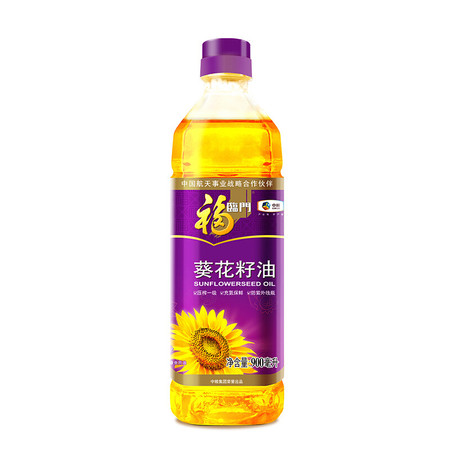 福临门 压榨一级葵花籽油900ml*5图片