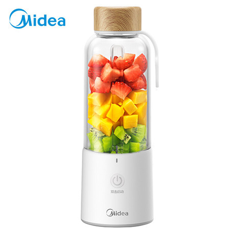 美的（Midea）迷你榨汁机 充电宝式便携随行榨汁杯 350ml家用料理机 LZ15Easy209图片