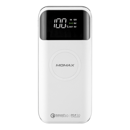 摩米士/MOMAX Q.Power AIR2+空气数显无线移动电源（20000mAh）IP92