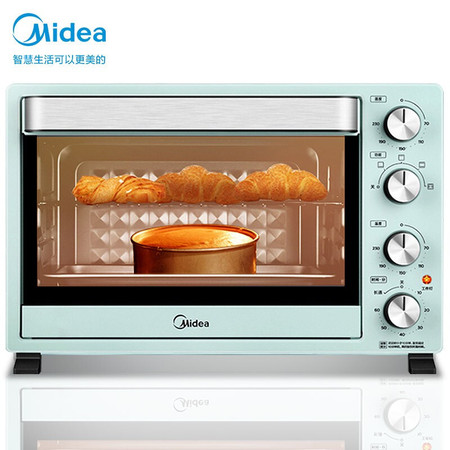 美的/MIDEA 美的（Midea）家用多功能电烤箱35L 上下独立控温 便捷旋控 旋转烧烤 PT35A0图片