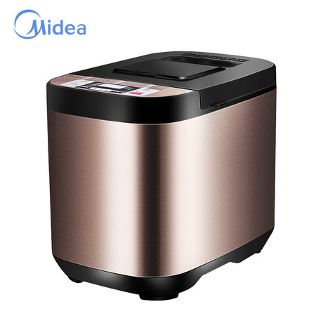 美的/MIDEA 面包机ESC1510 智能多功能家用 全自动撒酵母果料 仿土窑设计图片